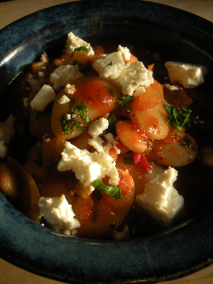 Greek Bean and Tomato Stew with Feta