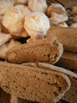 Banana Spelt Biscotti