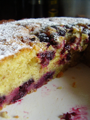 Blackcurrant Almond Cake