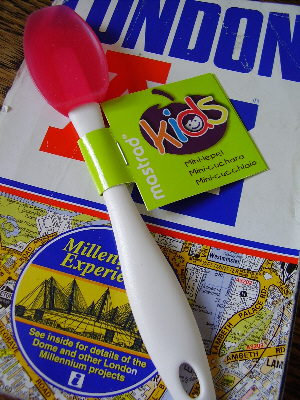 London A-Z with Little Missy's spatula