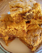 Peanut Butter and Walnut Blondies